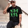 Alien Dance Style Unisexs Tshirt Green Coon Aliens Dancing Pattern Summer Casual Wear Gift For Alien Fans And Fun Lovers 2026 New