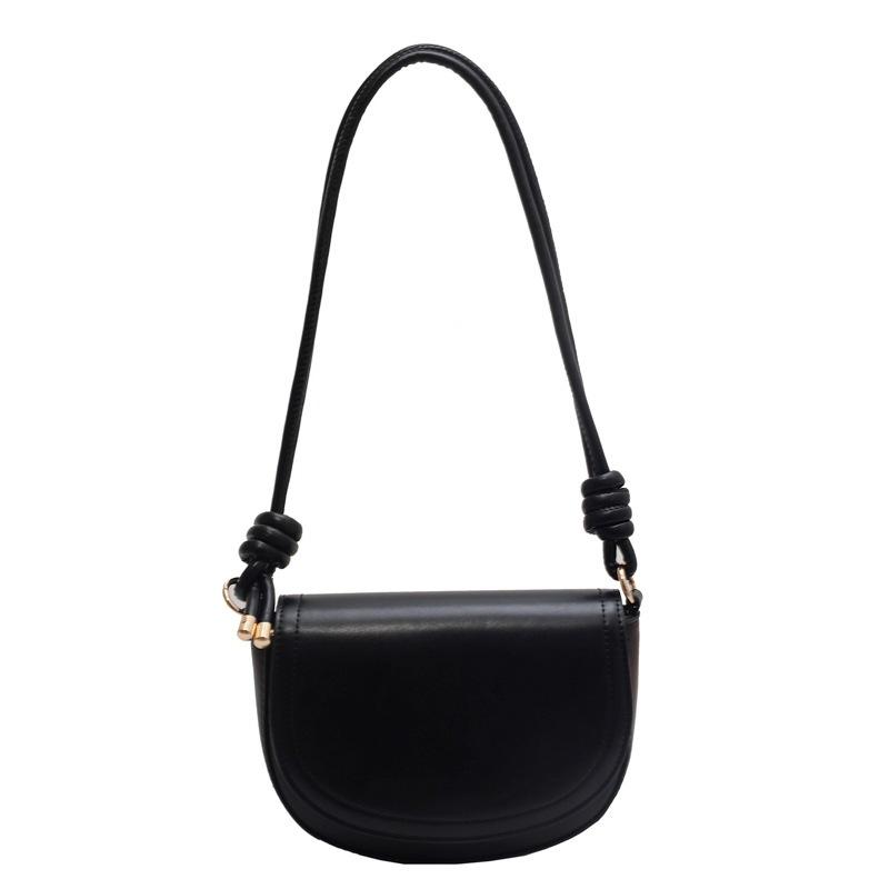 IELGY Women s Solid Color Texture Retro Messenger Saddle Bag