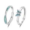 2025 Sweet Butterfly Couple Rings - Simple Epoxy Forest Style