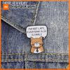 Xiaomi I'm Not Late Everyone Else Is Early Enamel Pin Funny Humor Office Work Cat In Tie Alloy Brooch Bag Hat Lapel Badge Jewelry Gifts