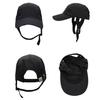 Unisex Sun Hat with Adjustable Buckle Solid Color Sun Protection Caps with Wide Brim Anti-UV Caps for Camping Hiking