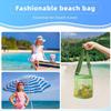 Beach Mesh Bag Circular Storage Bag Outdoor Finishing Collection Bag