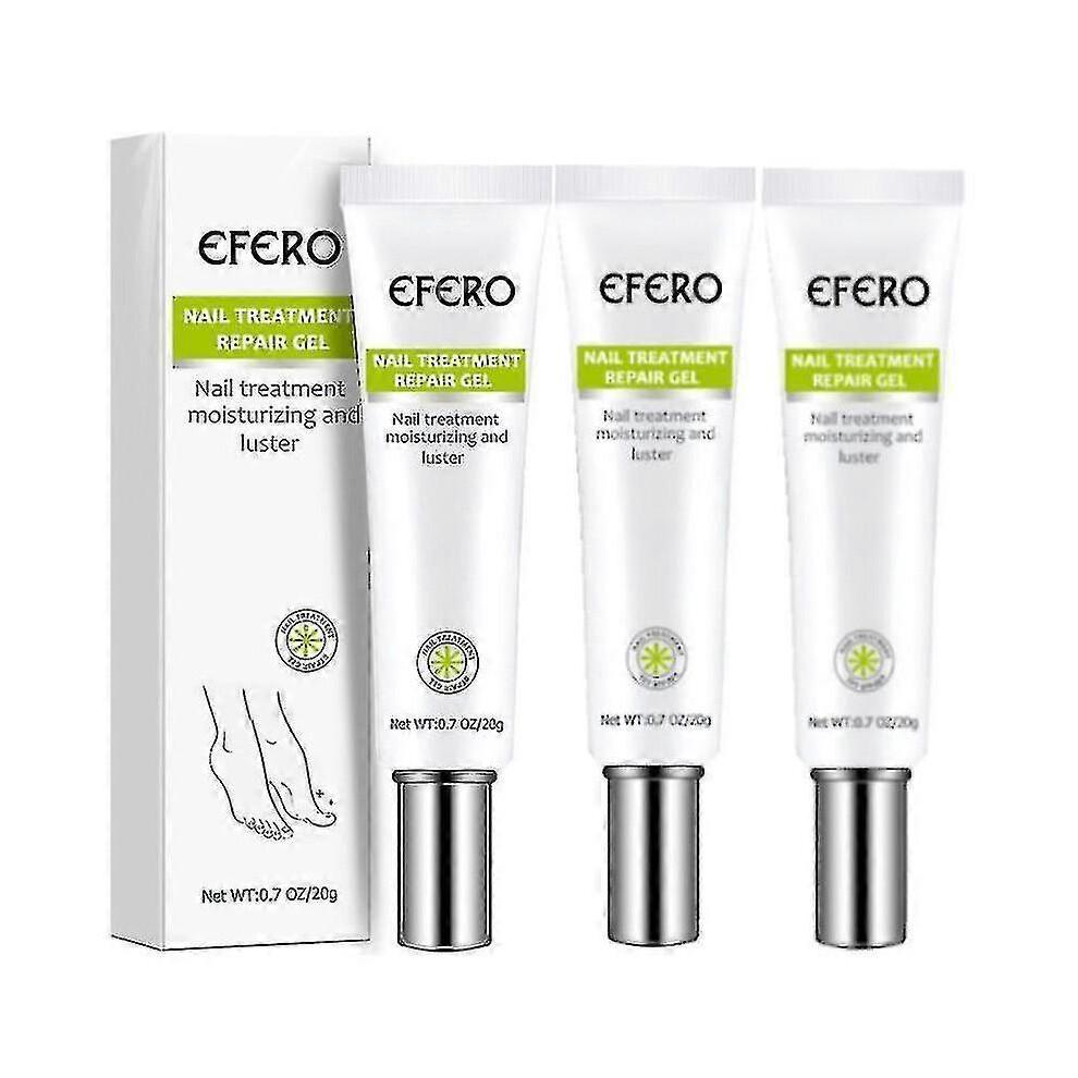 3x Efero Nagelpeeling Pflanzen-Nagelreparatur-Flüssigkeit Nagelcreme Nagelpflege-Gel Nagelreparatur-Gel Feuchtigkeitsspendender Nagelglanz Tw