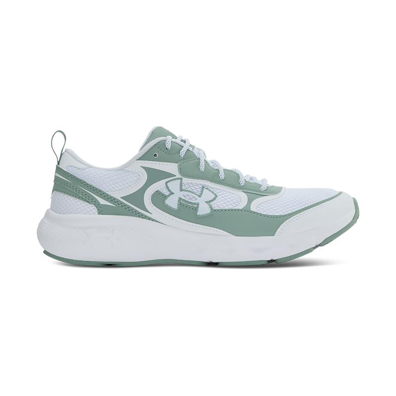 Under Armour Charged Vantage Lux 3 Tênis Lifestyle Confortáveis Versáteis de Cano Baixo Masculino tênis Branco Verde 6007204-100