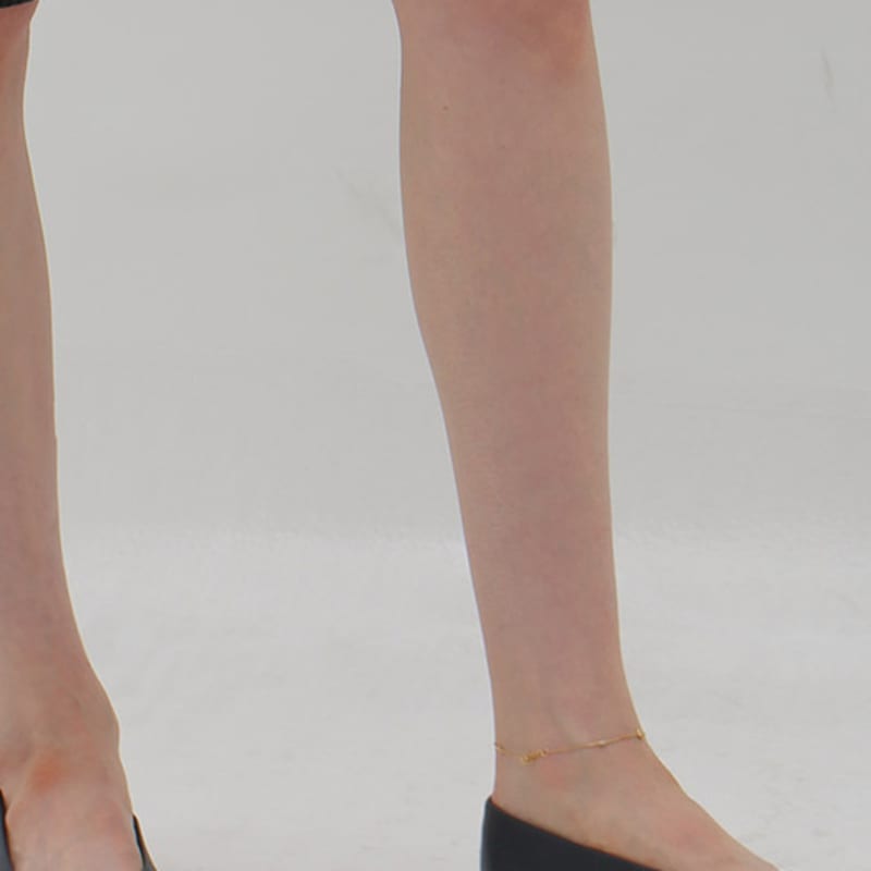 de,deer Ancre Cubic Anklet [2103A002]