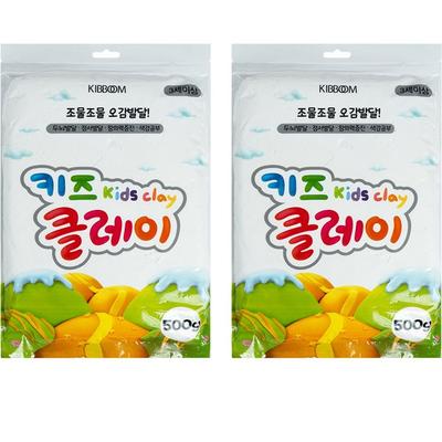 Kids Clay 2p, White, 500g, Korean Toy Supplies