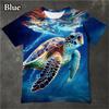 Summer Cute Sea Turtle 3D Print T-shirts Women Streetwear Casual Fashion Y2k Short Sleeve T Shirt O-neck Tees Tops Clothing