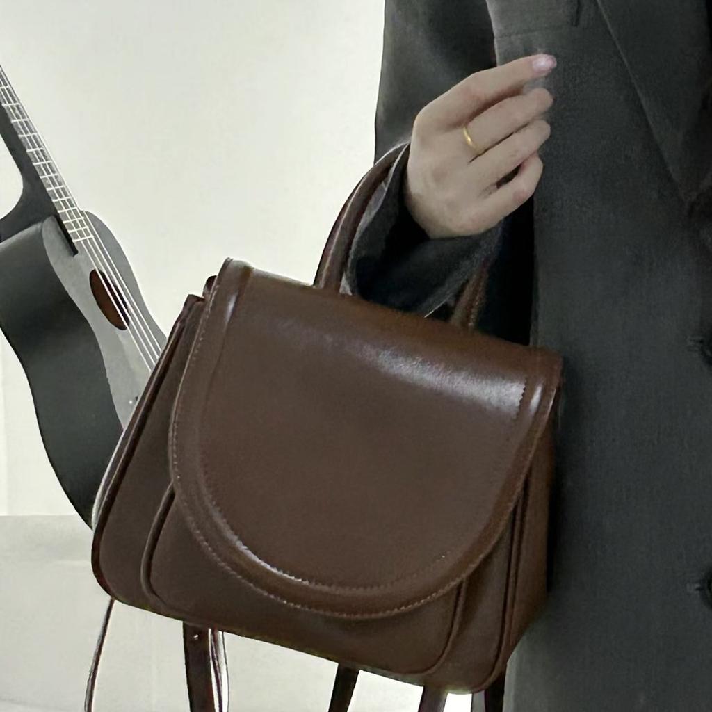 Niche design Korean version backpack bag women's 2025 autumn and winter new high-value commuter college style texture handbag