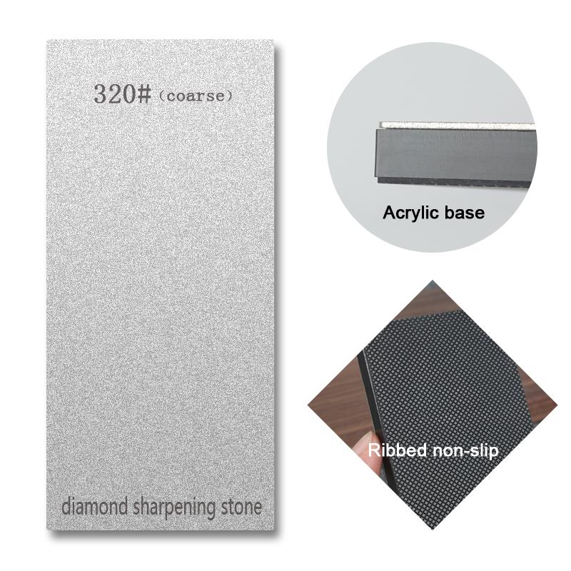 150mm Diamond Sharpening Stone Professional Woodwork single-sided Grinding Stone With Non-slip base 80-3000# Knife Sharpeners