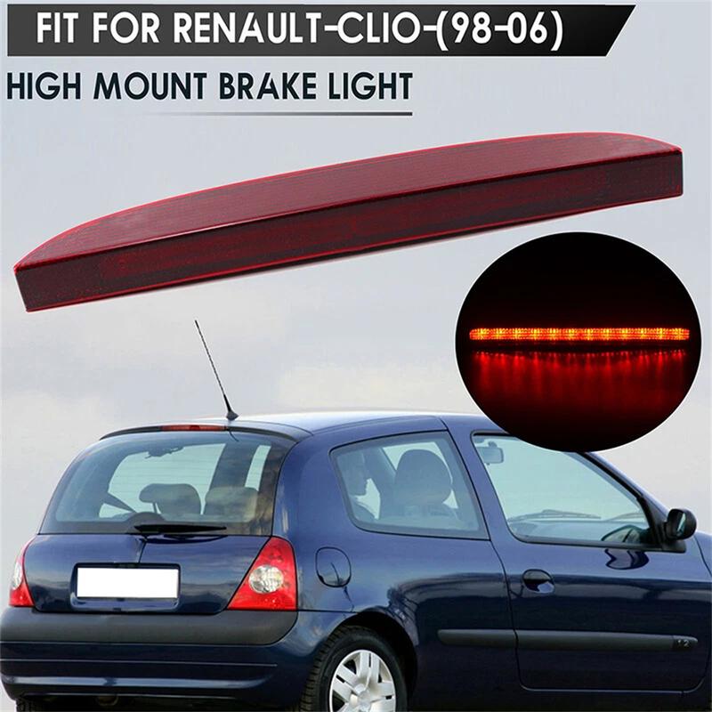 Red Lens Third Brake Light Stop Light For Renault For Clio II 1998-05 7700410753 LED Brake Stop Light Lamp Car Lights 12V