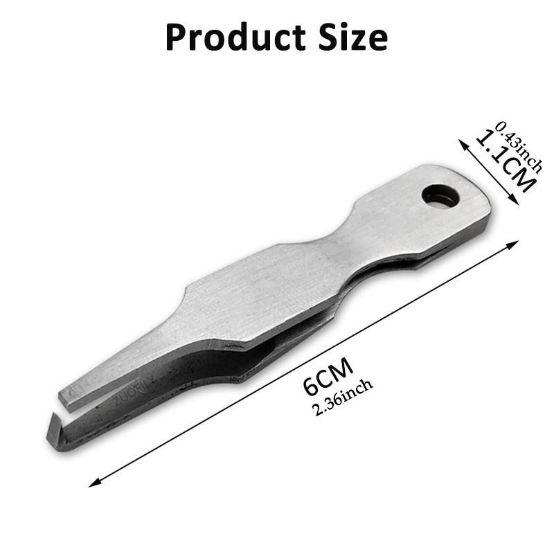 Multifunctional Fishing Line Tweezers Cutter Pliers Lure Ring Loop Opener Hook Eye Cleaner Fishing Line Pliers Fishing Tackle.