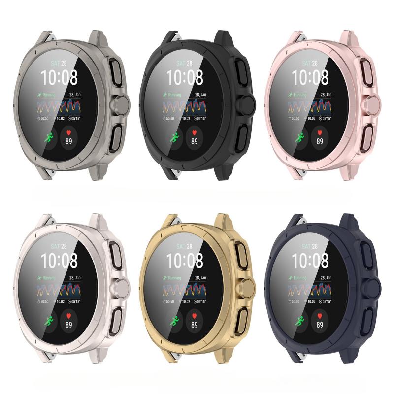 PC Case + Glass For Samsung Galaxy Watch 7 40mm Change Shockproof Cover Bumper Shell With Screen Protector For Galaxy Watch7