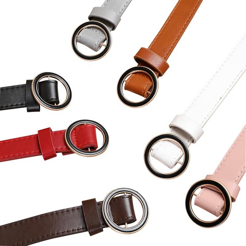 Ladies Fashion Accessories Durable Leather Belt PU Girl Dress Leather Belt