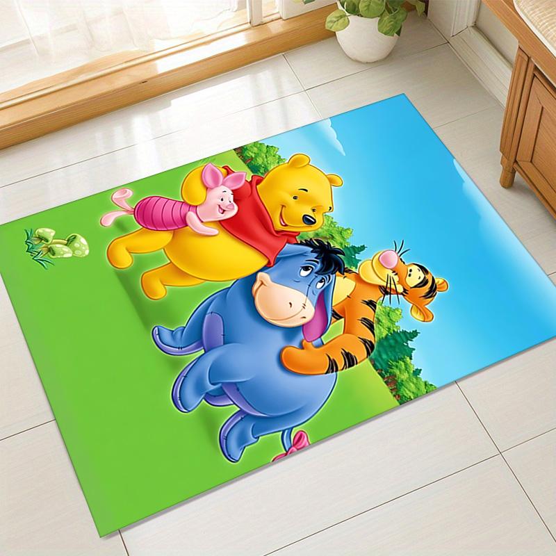 Winnie Pooh Friends Carpet For Playroom Bedroom Living Room Sofa Home Decorkids Game Area Rug Nonslip Floor Mat