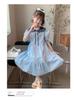 Girls' summer dress 2026 new stylish girls' college style dress children's summer dress super beautiful princess dress