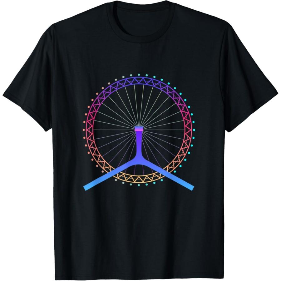 

Ferris Wheel Shirt Men Women Kids T-Shirt(1) XXXXXL чорний