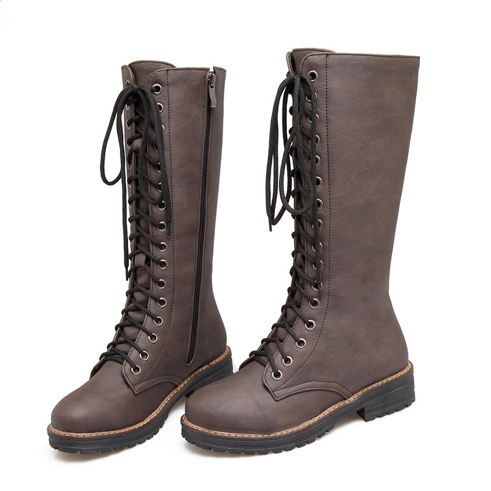 Mote Dame Flate Støvletter Lave Gummi Hæler Søm PU Kort Plysj med Dame Gummistøvler Regn Lav PU Hæler Søm Kort Plysj