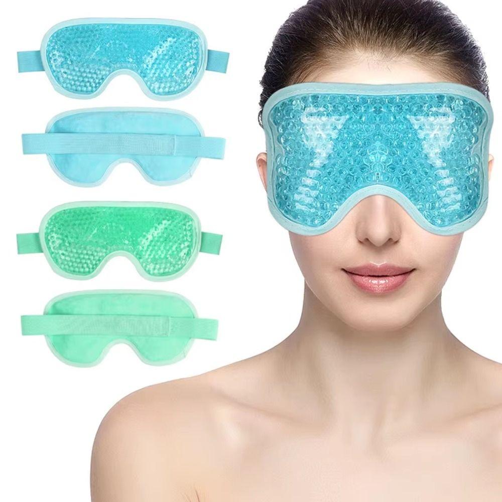 Portable Reusable Gel Eye Mask Soft Compressed Soothing Dual Use Hot Cooling Eye Mask Sleeping Eye Masks Puffy Eyes
