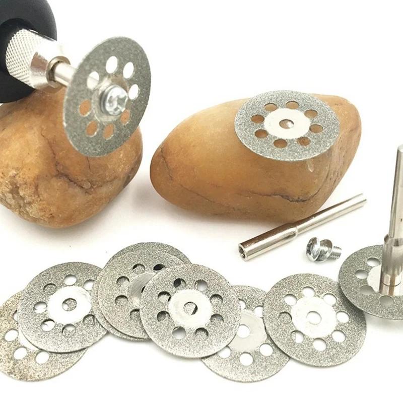 12 szt./zestaw 22 mm HSS Tarcza tnąca Ostrze piły tarczowej Do cięcia metalu Narzędzia ścierne Do narzędzia obrotowego Dremel ostrze tnące