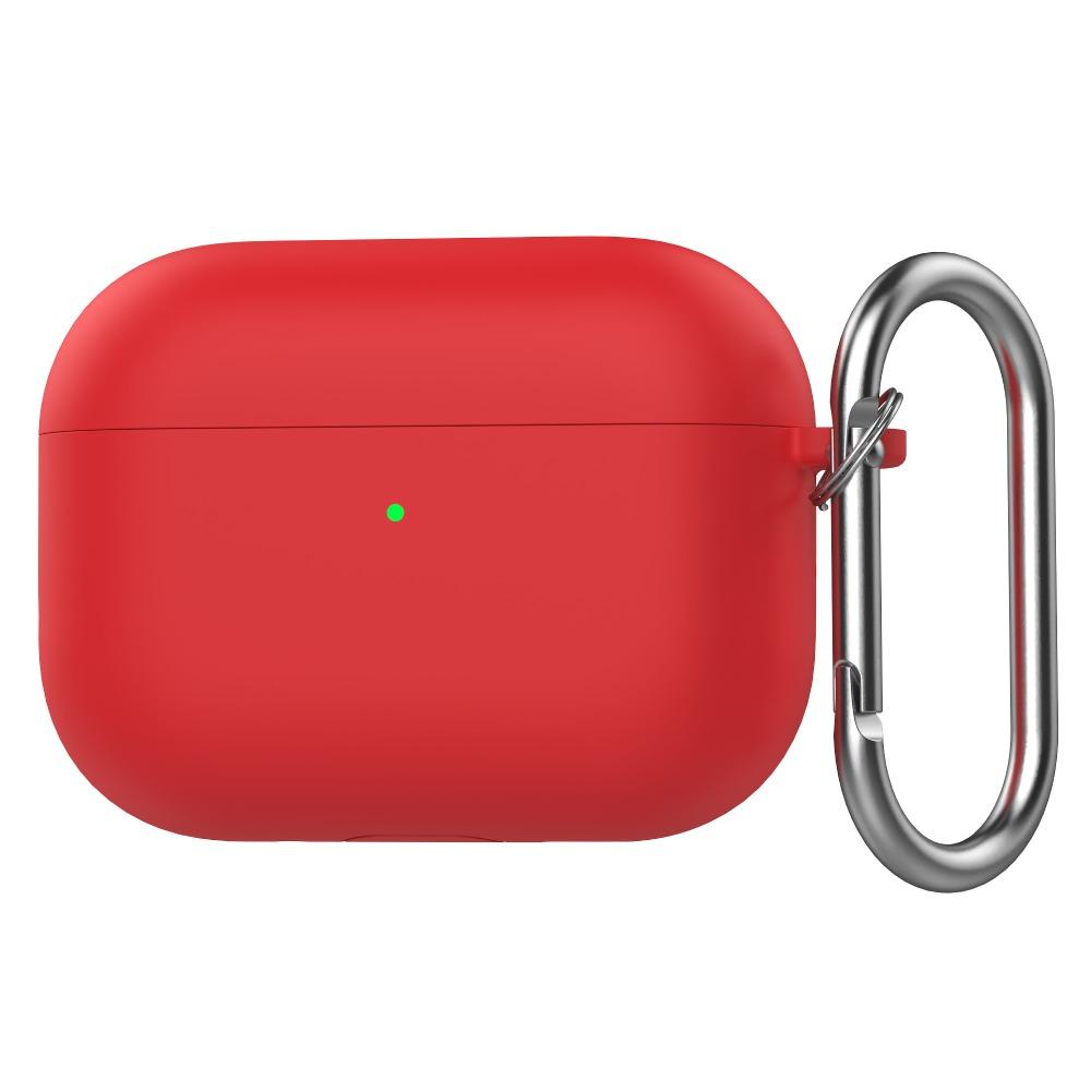 Anti-fall Earphone Case with Carabiner Silicone Earbuds Cover Shockproof Anti Scratch Charging Box Shell for AirPods Pro 3