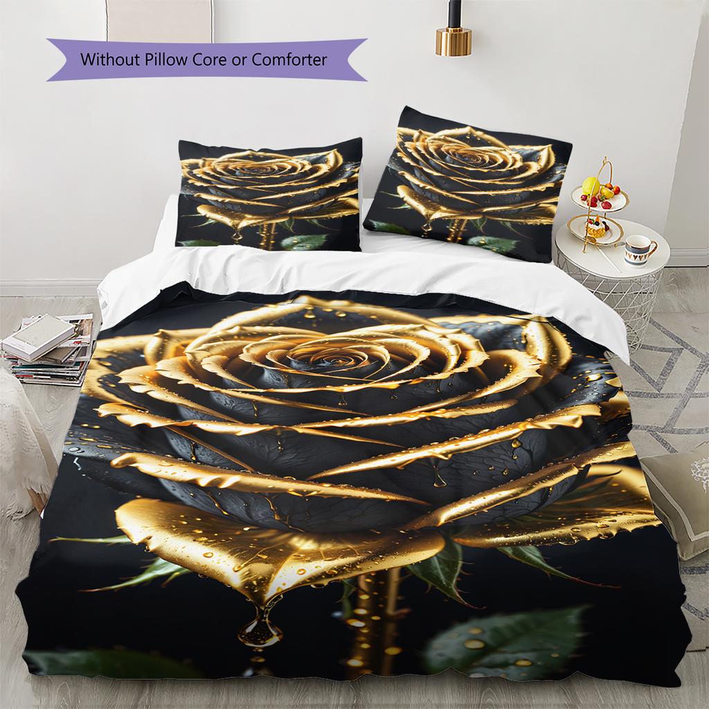 Set cu cuvertură și fețe de pernă cu model de desene animate Decorare casă Cadou de ziua de naștere (1 * husă de pilotă + 2 * fețe de pernă, fără miez)
