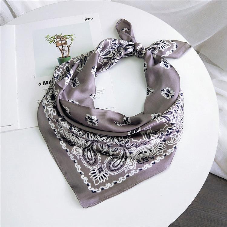 Fashion Decoration Scarf Hairband Tie Hair 70 Small Square Scarf Silk Scarf Women'S Spring And Autumn Versatile Small Scarf Professional Scarf