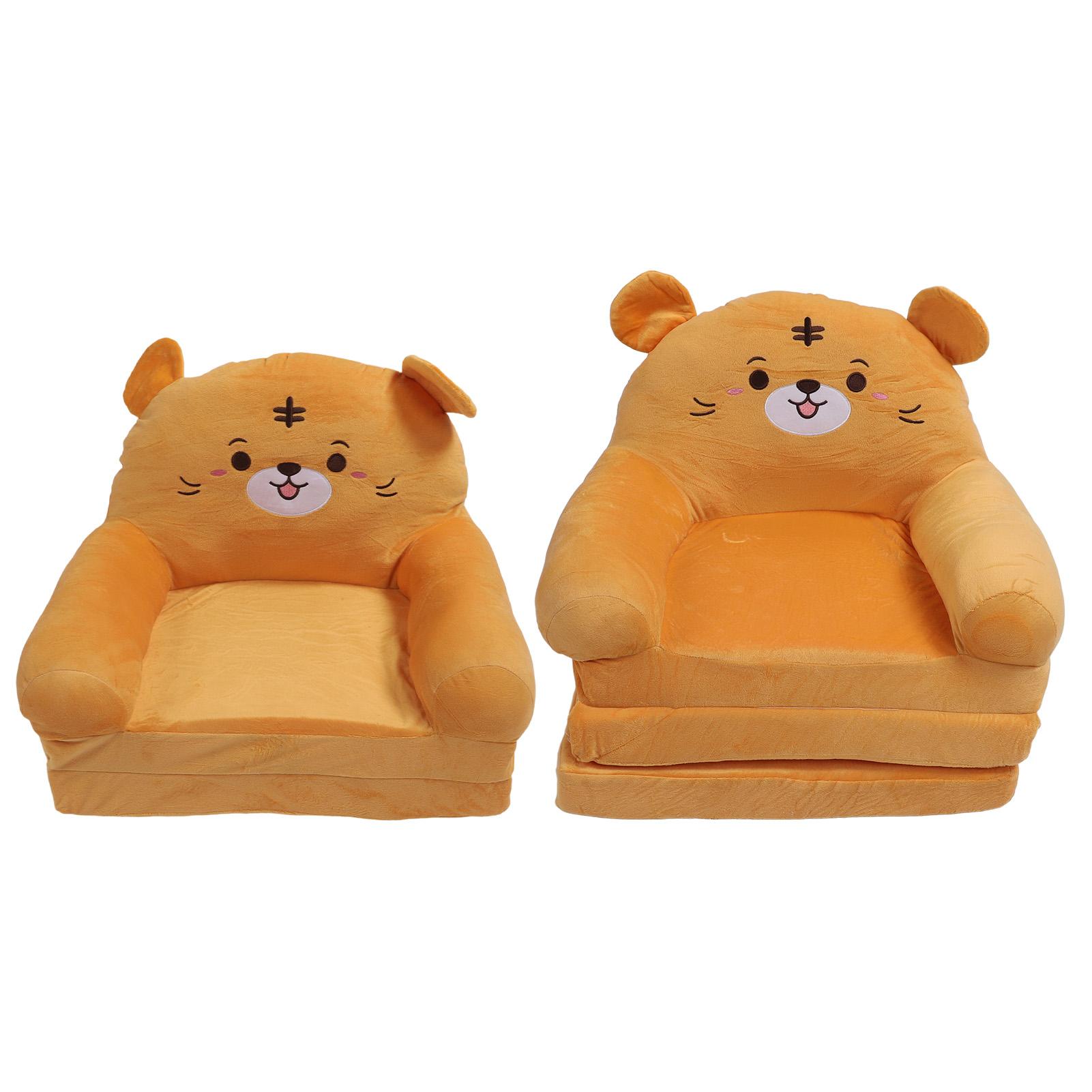 

Детский складной диван, плюшевая ткань, губка, мультяшный узор, раскладной открытый диван для отдыха и чтения