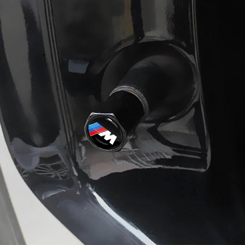 For BMW E34 E394Pcs Car Wheel Tire Valve Caps Air Stem Covers Accessories For BMW M E46 E39 E70 F10 F20 F30 X5 X6 X1 M3 M5 M6 E71 F01 F02 F87