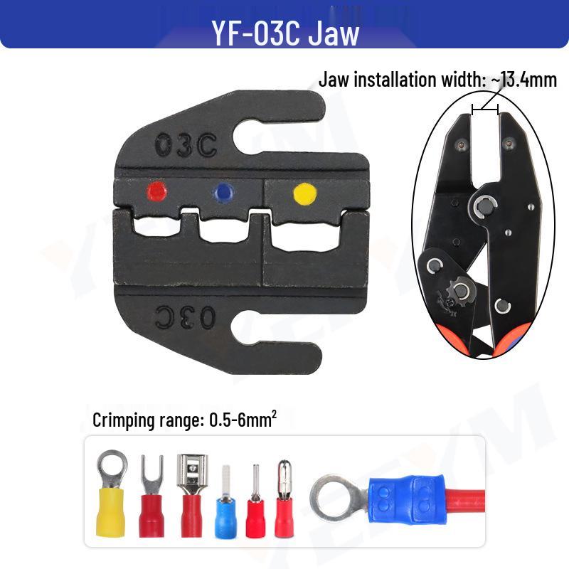YF Electrician Hand Tool: Crimping Pliers Head for Cold Press Terminals