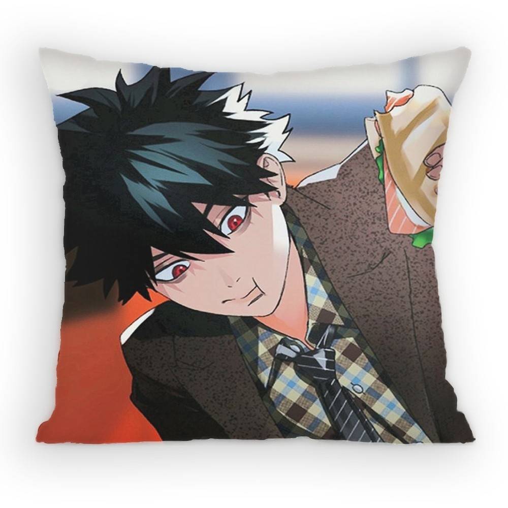 Phantom Busters Mogari Shishikuno PillowCase Sofa Living Room for Bedroom car Headboard Backrest Cushion Square Cushion Nap Time