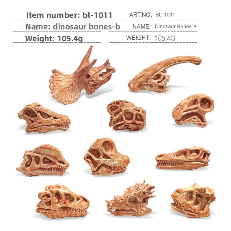 

Prehistoric Animal Head Skeleton Model With Lighted Illumination For Collection Enthusiasts StyleH