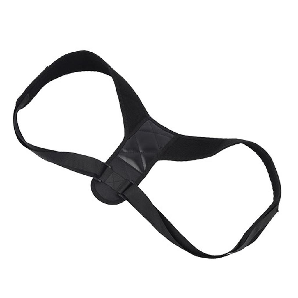 Rückenhaltungskorrektor Rücken Atmungsaktiv Verstellbar PU-Leder Verdeckte Obere Wirbelsäulenstütze für