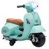 Licensed Vespa 6V Ride On Motorcycle for Kids Max. 25KG Green
