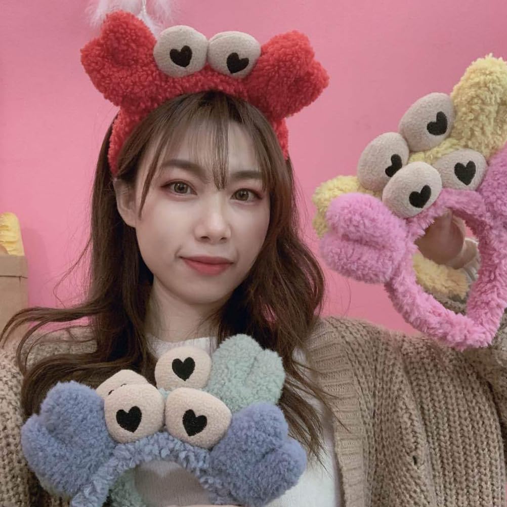 ledmomo Crab Cute Plush Hair Costume Red Headband, Hairband, Ornament, Accessory, Unisex,