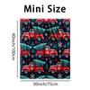 Stylish Red Vehicle Design Soft Microfiber Throw Blanket – Cozy for Bed, Sofa, Camping, Picnic, Winter Warmth & Decor