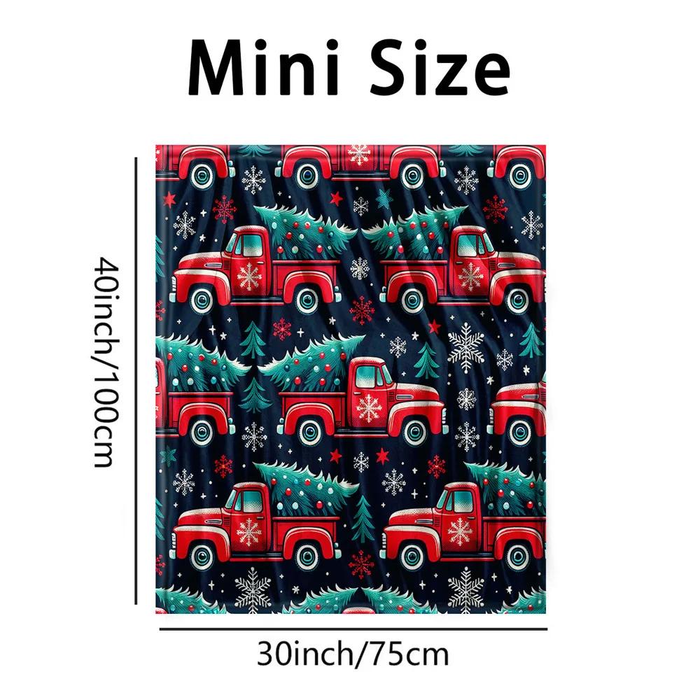 Stylish Red Vehicle Design Soft Microfiber Throw Blanket – Cozy for Bed, Sofa, Camping, Picnic, Winter Warmth & Decor