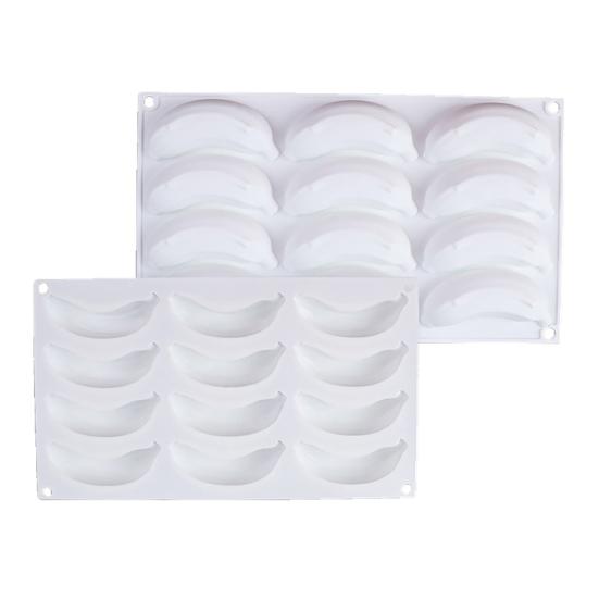 Silicone Cake Mold 12 Cavity Design Banana Mango Lemon Shape Non-Stick Baking Mold Dishwasher Safe Cake Decoration Mold