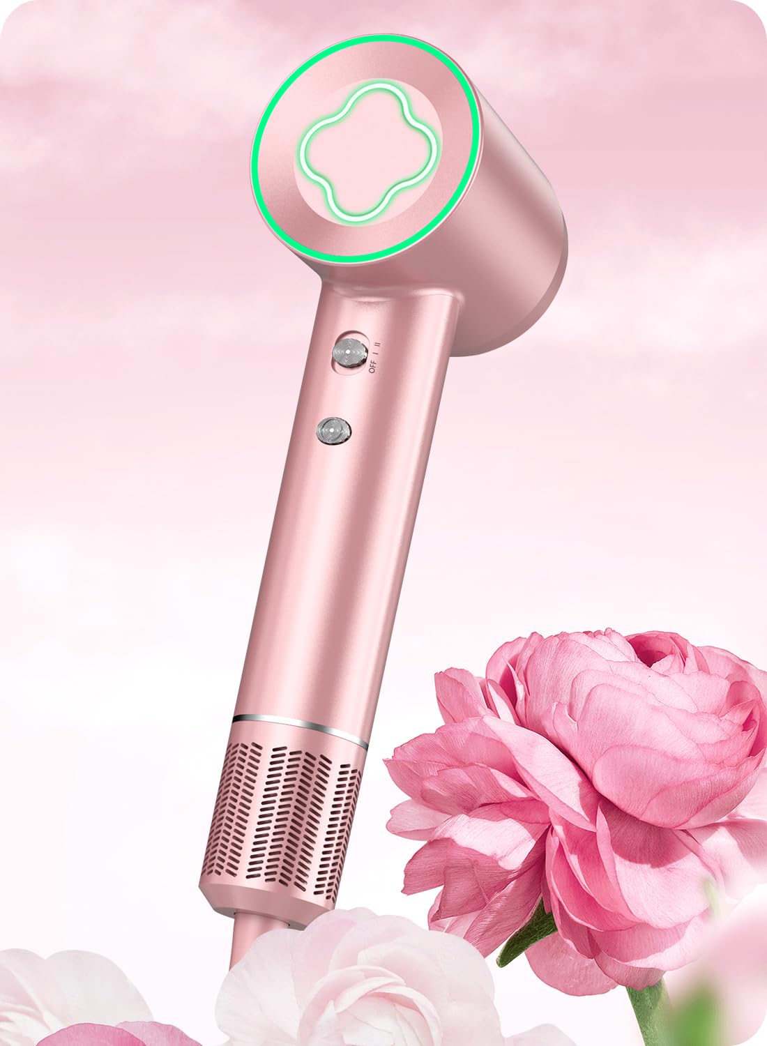 

Большой объем воздуха Evolution Hair Прохлада и температура волос 3 уровня воздуха Pink 003 Фен, [Модель 2025/Быстрая сушка] Фен, Уход, Тихий, Ритм, розовый