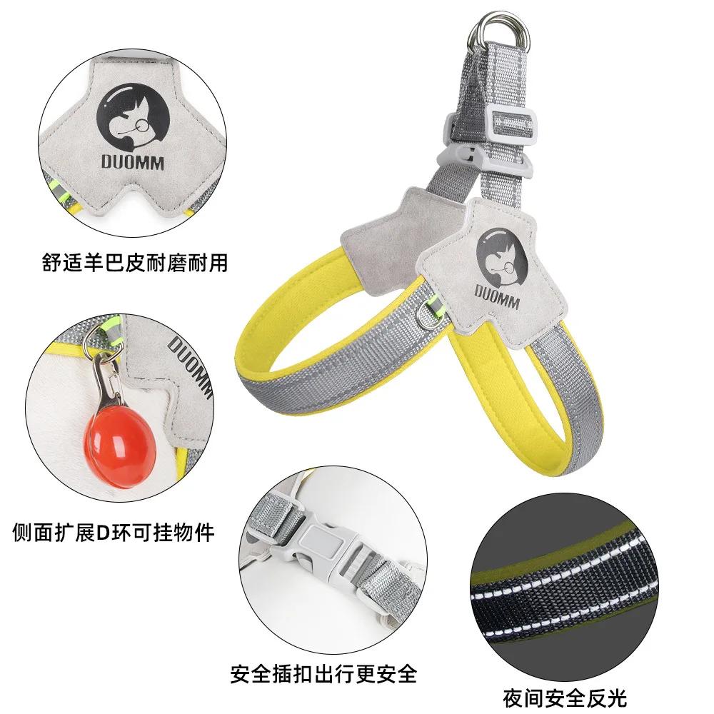 New Dog Chest Strap Saddle Type Pet Breathable Reflective Dog Strap Pet Leash