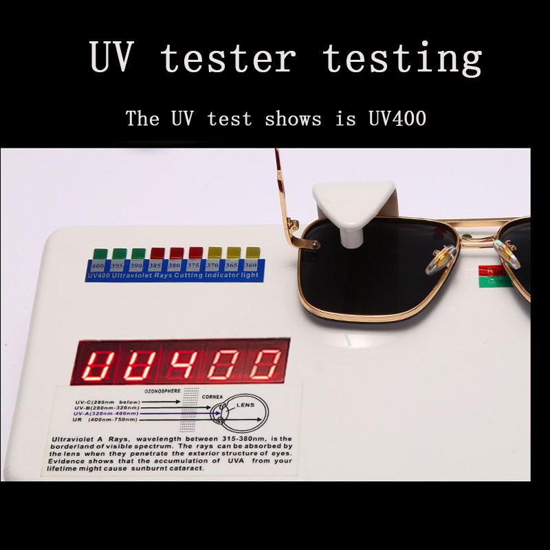 Fashion Pilot Sunglasses Men Women Luxury Brand Metal Big Frame Sun Glasses Vintage Steampunk Square Gradient Lens Eyewear UV400