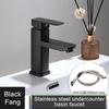 Torneira para pia de banheiro, torneira curta/alta, preta, quente e fria, misturadora de água, torneira para pia, instalações domésticas para banheiro