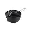 Maruyama 18cm Tiered Tempura Pan (with Strainer) for Deep Frying, Perfect for Lunch Boxes and Small Tempura Fryers, Made In Japan, C27186, Induction C