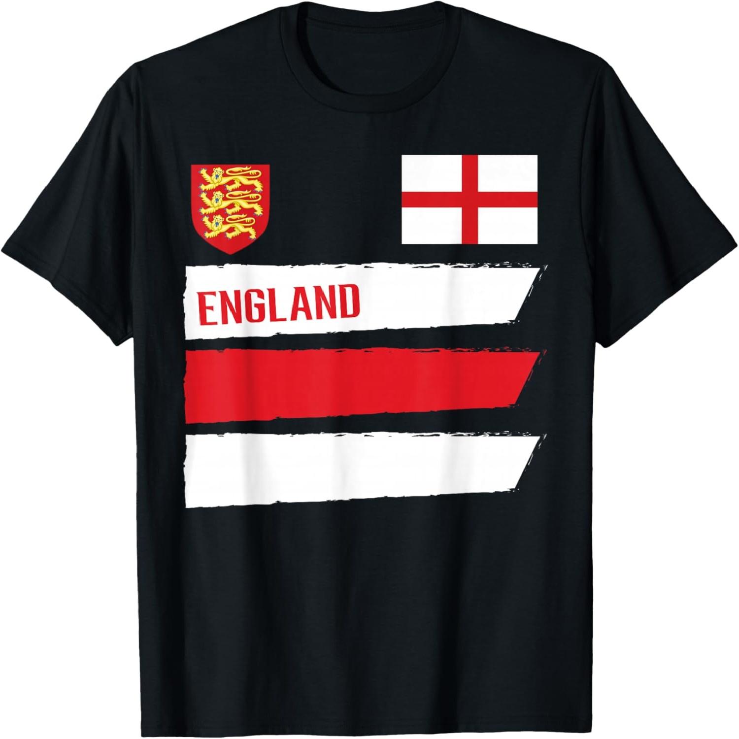 England Flag English Football Soccer Fan Men Women Kids T-Shirt S