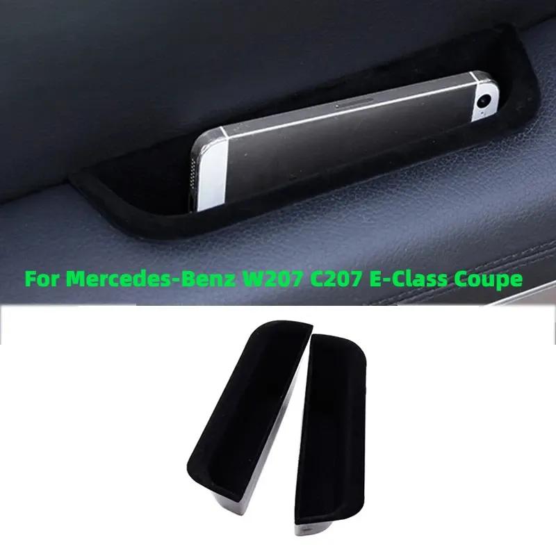 Car Styling Door Handle Storage Box Organizer Stowing Tidying Accessories Container For Mercedes Benz E Class Coupe W207 C207
