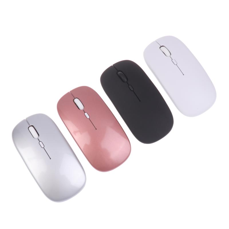 Slim Wireless Mouse 2.4Ghz Rechargeable Optical Mice 1600Dpi Gamer Office Quiet Mouse Mice With Usb Receiver For Pc Laptop