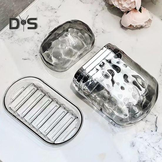 Reiseseifenetui mit Deckel, großes Fassungsvermögen, effiziente Entwässerung, auslaufsicher, tragbares Design, transparenter Seifenhalter, Aufbewahrungsbehälter