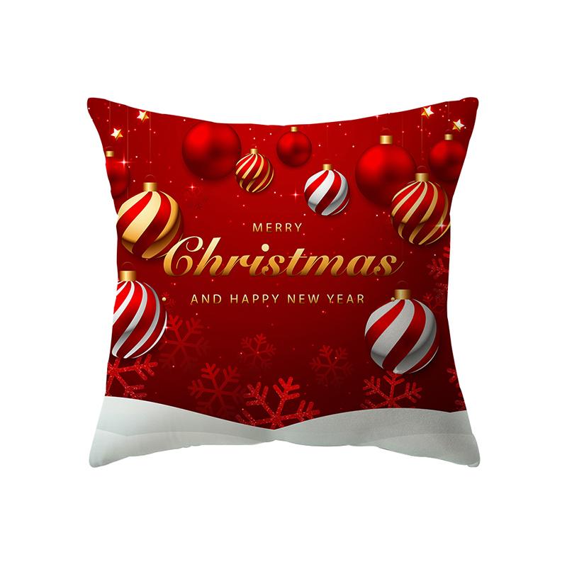 Christmas Tree Christmas Theme Decoration Printing Pattern Cushion Cover Home Living Room Sofa Decoration Pillow Pillow Cover