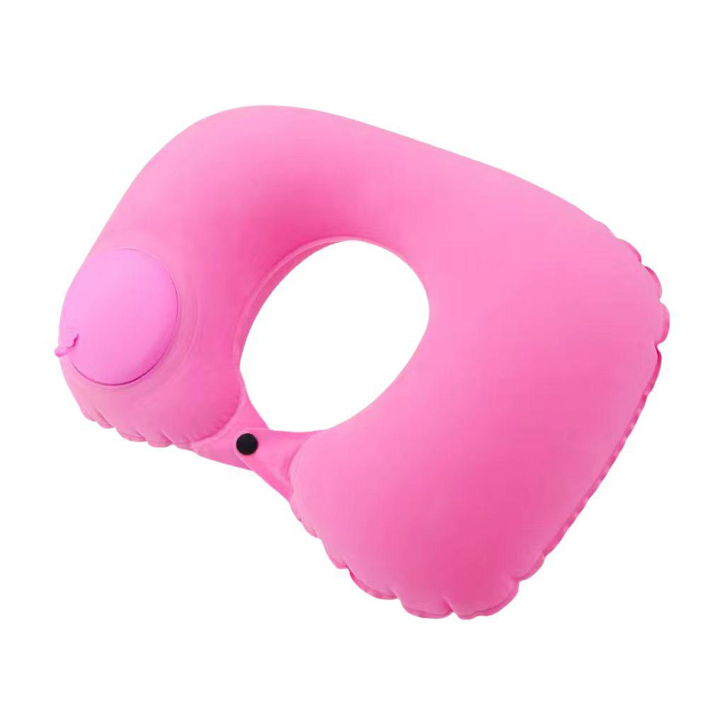 Inflatable U-Shaped Travel Neck Pillow for Car and Plane