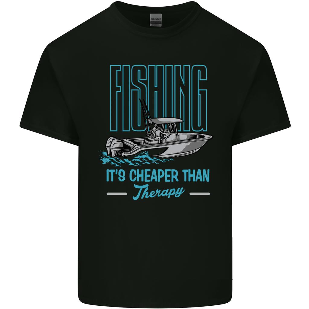 Fishing Its Cheaper Than Therapy FisherUnisex Unisexs Light Cotton TShirt
