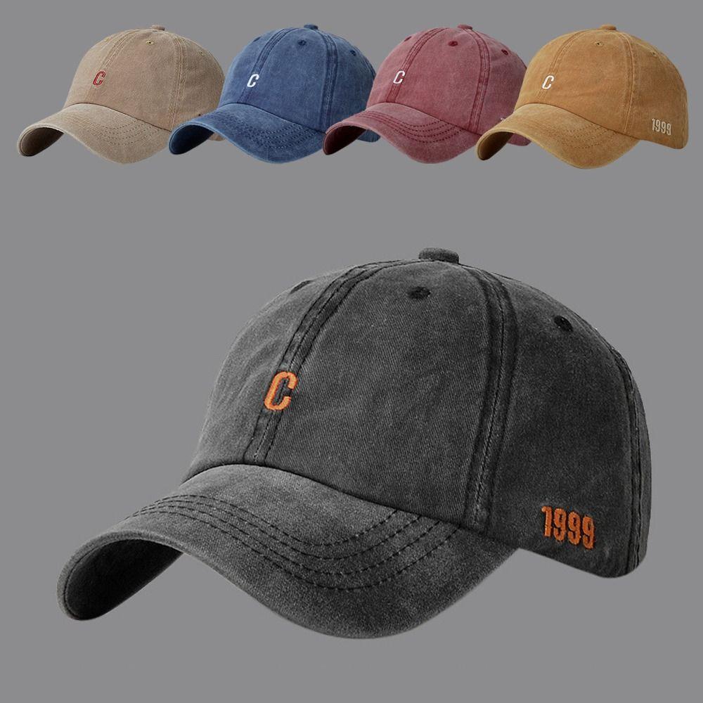 Adjustable Embroidery Baseball Caps Letters C Sunscreen Hats Man Women Outdoor Sports